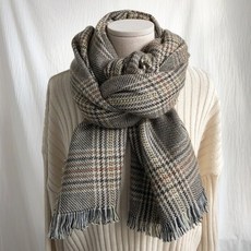 체크목도리