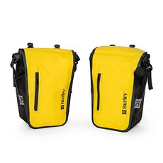 Burley 패니어 세트 롤탑 방수 총 용량 22L 10mm 랙 바 호환, 1개