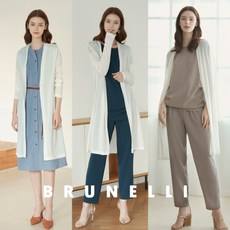 [브루넬리] 썸머 라운지 웨어 4pcs (블라우스+팬츠+원피스+가디건)
