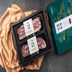 [지리산산골흑돼지] 흑돼지 선물세트 6호 추석 추석선물 선물세트 오겹구이 800g + 목살구이 800g, 순차발송