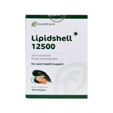 Healthfarm Premium New Zealand LipidShell 헬스팜 뉴질랜드 초록 입 홍합 리피드쉘 12500 180캡슐 1병, 1개, 180정