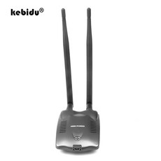 Kebidu 새로운 N9100 Beini 무료 인터넷 USB 무선 네트워크 카드 와이파이 어댑터 디코더 높은 전력 3000mW 듀얼 안테나|wifi adapter decoder, 단일, 1개, Black