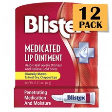 Blistex Medicated Lip Ointment 블리스텍스 메디케이티드 립 연고 9.9g 12팩