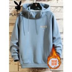 DAPANDA 플레이보이 맨투맨 남성 추동 와일드 2020년 코트 기모와 후디 후드 추장남