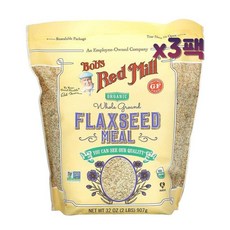 밥스레드밀 아마씨 가루 907g x3봉 Flaxseed Meal, 3개