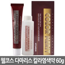 현대 다마리스 염색약 1제2제 60g N8 아주밝은갈색 웰코스