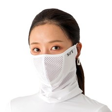 [수이골프 H형] 스포츠 마스크 UV 자외선 차단 얼굴 햇빛가리개 골프 등산 조깅 바이크, H-07 화이트