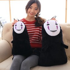 칠나무 가오나시 봉제 인형 애착 캐릭터 장난감 선물 동물 쿠션 MRWJ21, 사진색, 40cm