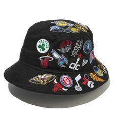 뉴에라 NBA 버킷 햇 올 오버 로고