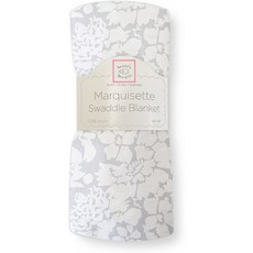 SwaddleDesigns Marquisette Swaddling 담요 프리미엄 코튼 모슬린 Sterling Lush, 단일옵션