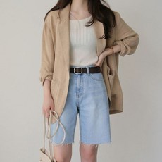 베이지린넨자켓 TOP01