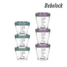 베베락 포네르 트라이탄 이유식 용기 130ml 3P +180ml 3P, 포네르130(올리브3P)/포네르180(블루그레이3P)