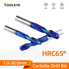 충전드릴 전기드릴 가정용 Tooleye HRC65 ° 텅스텐 카바 이드 훈련 슈퍼 하드 금속 가공 CNC 선반 철강 드릴링 도구에 대 한 드릴 비트 05200mm, 34.4.3mm HRC65