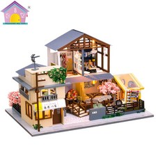 DIY 짱구는 못말려 극장판 수제 일식집 미니어처 모형집 만들기 어른취미, 최초의 꿈 + 먼지커버