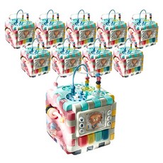 하베브릭스 6 in 1 변신큐브 영아완구, 혼합색상, 10개