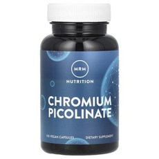 MRM 뉴트리션 MRM Nutrition 영양 크로뮴 피콜리네이트 200 mcg 100 식물성 캡슐, 3개, 100정
