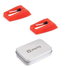 Popsky Ruby Stylus Needle Replacement for Record Player Turntable LP PhonographPack of 2