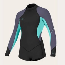 오닐 여성 백짚업 BAHIA2 숏 스프링웻슈트 리프 2/1mm