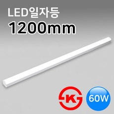 그린맥스 LED바 일자등 1200mm 60W-주광색 *LED램프 LED등기구 주방등 거실등, 1개