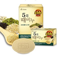 [구매만족] 무궁화 5곡 때비누 피지제거 각질제거, 5개
