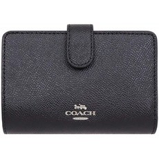 [코치] COACH 지갑 (지갑) F11484 블랙 SV / BK 가죽 미디엄 지갑 여성 [아울렛 상품] [브랜드] [병행 수