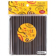 커피스틱 (초코) 150p X 10개 12cm (총 1 500p) 150개 단위 opp 포장 빨대 스트로우 음료 젓기