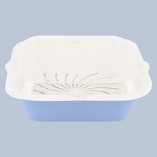 음식물 보관용 채반+사각보관용기 3L 식당 대용량 채망 식당용