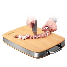 살림꾼 도마 스 테 인 리 스 강 을 두 껍 게 다 진 뼈 판 장방형 대나무 도마 36 * 26 * 3.4cm