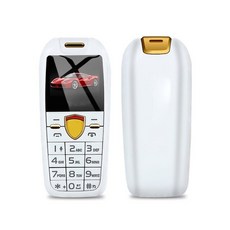 미니 휴대 전화 HD 하이라이트 디스플레이 2G GSM 듀얼 sim 카드 블루투스 전화 걸기 MP3 전화 bood 녹음 알람 휴대 전화, 상자 없음, 하얀