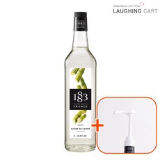 [러핑카트] 1883 케인슈가 시럽 1000ml + 1883 범용 시럽펌프(화이트), 2개, 1L