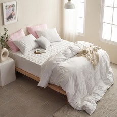 에스데코leo마이크로화이바진드기방지침구풀세트ss화이트투톤