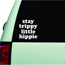 EOM Stay Trippy Little Hippie Laptop 자동차 창 트럭 견적 벽 데칼 견적 스티커 비닐 아트 홈 장식 영감 동기 부여 - E027307S8S3H565, 기본