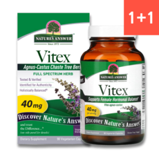 1+1 네이처스앤서 바이텍스 90베지캡슐 Vitex 40mg, 2개, 90정