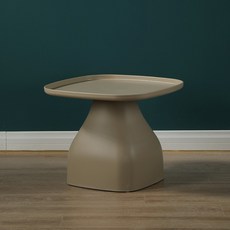 티테이블 북유럽 카페 디자인 인테리어 사이드 사각 원형 테이블, 스퀘어 카키 스몰 W480*D480*H380mm