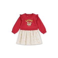 매장정품 탑텐 TOPTEN KIDS 여아) 유아 멸종위기동물 라이트플리스 배색 프릴 원피스_MKE4OO2301 MKE4OO2301 282435
