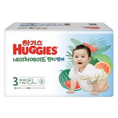 2023 하기스 네이처메이드썸머 중형 3단계 팬티형 남여공용(7~10kg), 60매