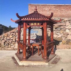 야외육각정자