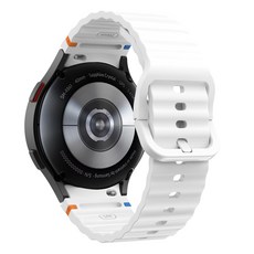 삼성 갤럭시 워치 7 FE 6 4 클래식 5 프로용 오리지널 실리콘 밴드 스트랩 팔찌 44mm 40mm 43mm 47mm 45mm, 없음