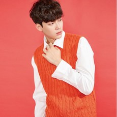 꽈배기니트조끼