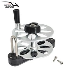  알루미늄 합금 스피어건 릴 용량 165 피트 50 미터 스피어피싱 건 로프 스피어피싱 DIY 장비 액세서리, 한개옵션0 