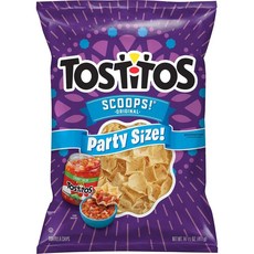 토스티토스 스쿱스 토르티야 칩스 파티 사이즈, 411g, 4개