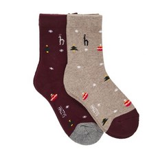 HAZZYS KIDS 크리스마스 2pack 양말 HPW61UD01M BG
