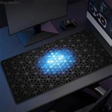 가정용 기하학 예술 대형 게이밍 마우스 PC 게이머 매트 컴퓨터 게임 잠금 가장자리 키보드 데스크 90x40cm