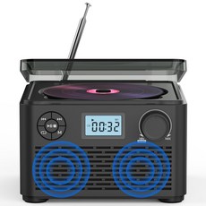 카세트 플레이어 좋은 FM 휴대용 붐박스 MP3 블루투스 CD 충전식 USB 라디오 사운드