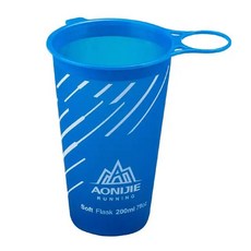 물팩AONIJIE 소프트 플라스크 물병 저수지 수분 공급 팩 접이식 주머니 러닝, 02 SD22 Blue 200ml Cup