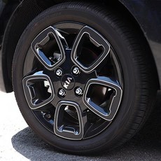 한스몰 더뉴 레이 15인치 타이어 휠 스티커 랩핑 차량 용품, 1개, A타입_