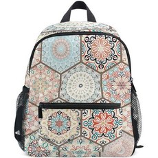 만다라 세라믹 패턴 키즈 하이킹 백팩 스몰 북백, Mandala Ceramic Pattern, Medium, 1개