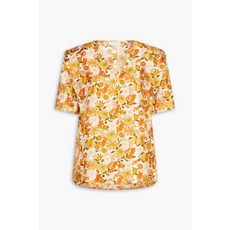 산드로 Floral-print 실크-twill 블라우스 - Marigold 284974 - 산드로블라우스