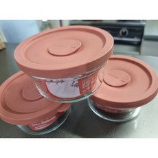 글라스락 렌지쿡 촉촉한 햇밥용기 원형 350ml 3조, 3개