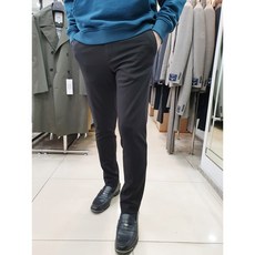 지오송지오 ZVW23704 블랙 윈터 기모 울트라 사방스판 히든밴딩 슬랙스 바지(슬림핏)